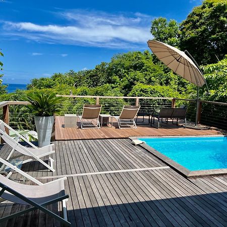 Case Coco Pointe Batterie. Piscine, Vue Mer, 4 P. Deshaies Exterior photo